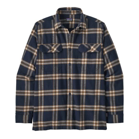 Patagonia Other - Patagonia Organic Cotton Midweight Fjord Flannel Shirt, Navy Blue, Men's S